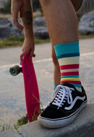 UNISEX RAINBOW COTTON SOCKS GIFTING IN ITS SPECIAL BOX