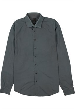 Vintage 90's Calvin Klein Shirt Long Sleeves Button up Grey