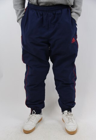 VINTAGE ADIDAS NAVY TRACKSUIT BOTTOMS