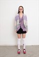 VINTAGE TERRY JACKET LILAC SOFT 90S