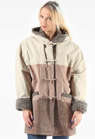 COLOR BLOCK HOODED WINTER JACKET