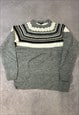 ABSTRACT KNITTED JUMPER PATTERNED KNIT SWEATER