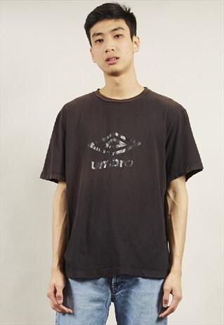 VINTAGE 90'S UMBRO BLACK T-SHIRT