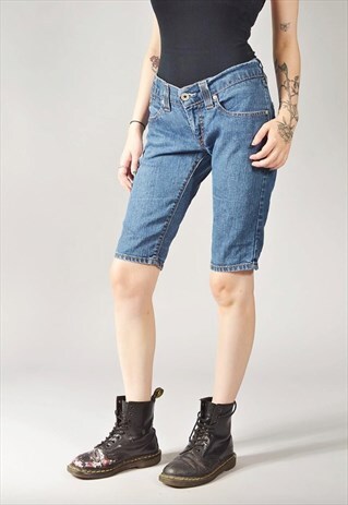 VINTAGE LEVI'S DENIM SHORTS DARK BLUE
