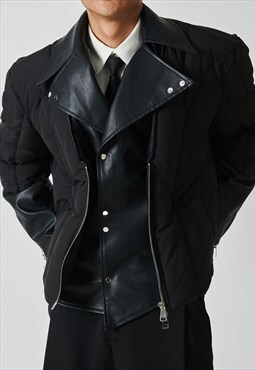 Men's Patchwork design warm coat AW2022 VOL.2