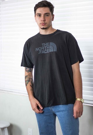 VINTAGE NORTH FACE T-SHIRT LOGO 90S L 7.8