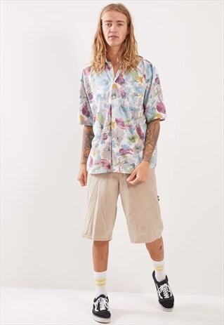 VINTAGE PATTERNED FESTIVAL SHORT SLEEVE SHIRT