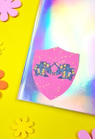 SMALL UNICORN CREST STICKER