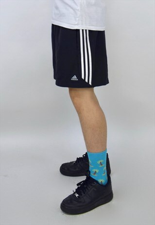 VINTAGE 90'S ADIDAS BLACK SHORTS