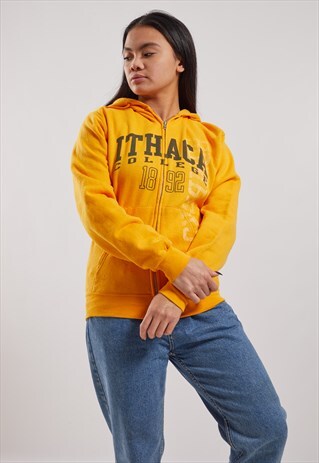 VINTAGE CHAMPION ITHACA COLLEGE ZIP-UP HOODIE