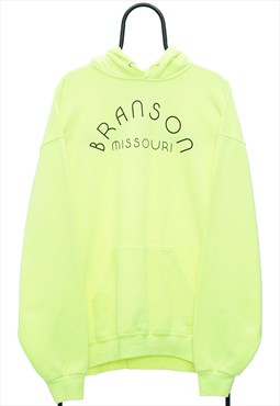 Vintage Branson Missouri Graphic  Neon Yellow Hoodie Womens