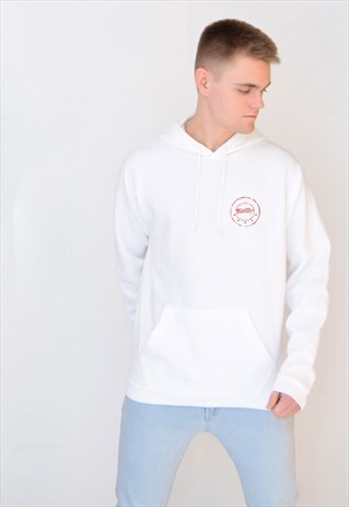 WHITE 5 EMBLEM (RED) HOODIE