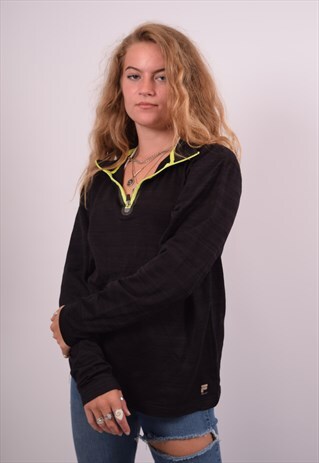 VINTAGE FILA TOP LONG SLEEVE BLACK