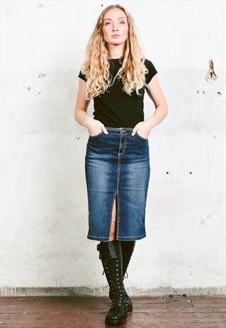 VINTAGE Y2K FOREVER 21 STRETCH DENIM SKIRT