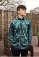 90S EMPORIO  ARMANI ACID WASH PUNK STYLE RETRO SHIRT 