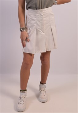 Vintage Adidas Pleated Skirt White