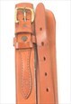 VINTAGE LEATHER BROWN BELT - M