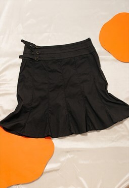 Vintage Skirt Y2K Fairycore Frilly Midi in Brown