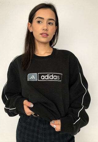 VINTAGE ADIDAS OVERSIZED SWEATSHIRT SWEATER JUMPER SPORTS