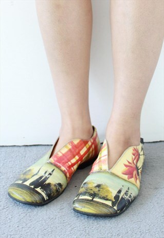VINTAGE CAMPER LANDSCAPE LOAFERS