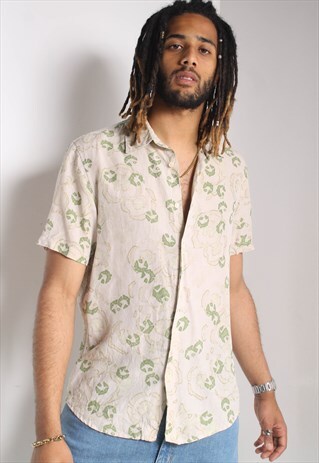VINTAGE CALVIN KLEIN CRAZY JAZZY PATTERNED SHIRT MULTI