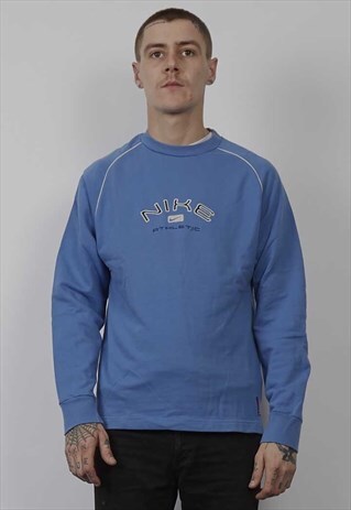 VINTAGE 90'S NIKE ATHLETIC BLUE SWEATER