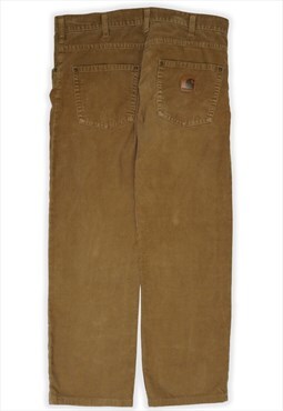 Vintage Carhartt Workwear Brown Corduroy Trousers Womens