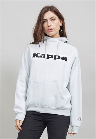 VINTAGE PALEST BLUE 90'S KAPPA HOODIE