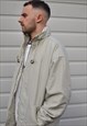 VINTAGE 90'S REEBOK BEIGE LOGO SPORTS COAT 