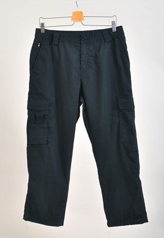 VINTAGE 00S CARGO TROUSERS IN BLACK 