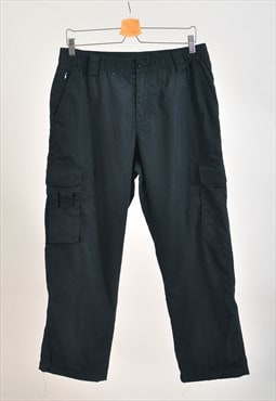 Vintage 00s cargo trousers in black 