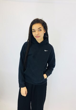 NIKE BLACK SWOOSH HOODIE