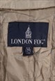 VINTAGE 90'S LONDON FOG TRENCH COAT BUTTON UP WHITE MEDIUM