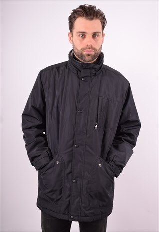 CHAMPION MENS VINTAGE JACKET LARGE BLACK 90'S