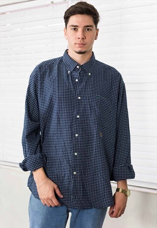 VINTAGE TOMMY HILFIGER SHIRT LOGO 90S XL 11.0