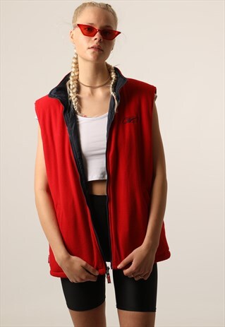VINTAGE REEBOK REVERSIBLE FLEECE GILET