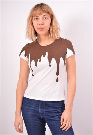 VINTAGE MOSCHINO T-SHIRT TOP WHITE