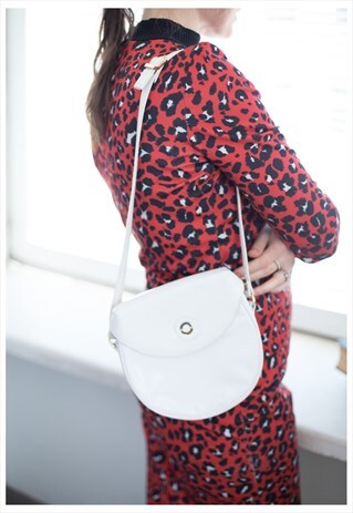 VINTAGE 80'S WHITE SHOULDER BAG