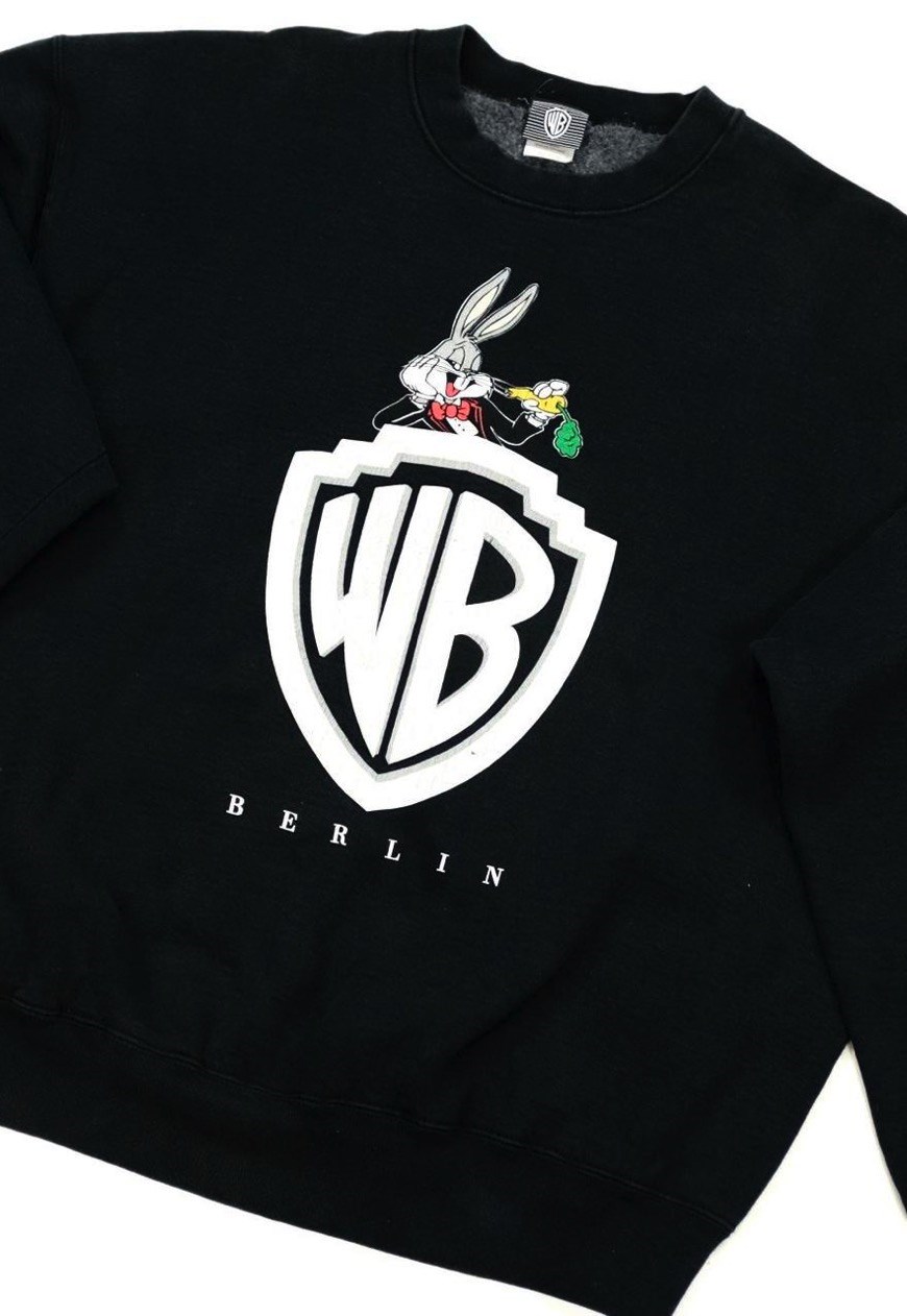 1991s Warner Bros. Black Sweat着丈約66cm - スウェット