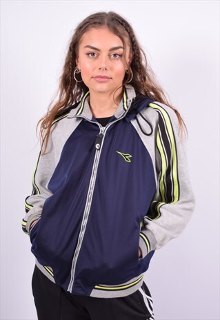 VINTAGE DIADORA HOODIE SWEATER MULTI