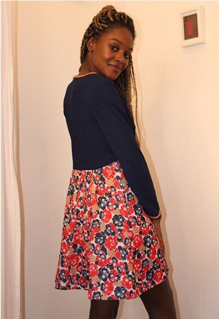 60S MINI DRESS LONG SLEEVES