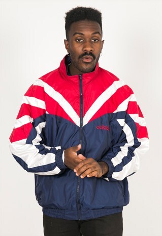 VINTAGE 80S USA ADIDAS SHELL SPORT JACKET / R015