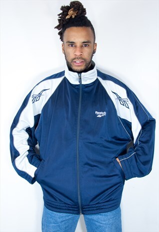 VINTAGE REEBOK JACKET BLUE