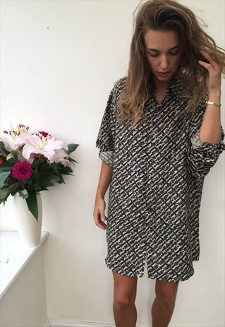 CRAZY PATTERN OVERSIZED UNISEX RETRO VINTAGE FESTIVAL SHIRT