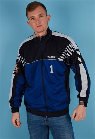 VINTAGE TRACK JACKET IN NAVY NJ678