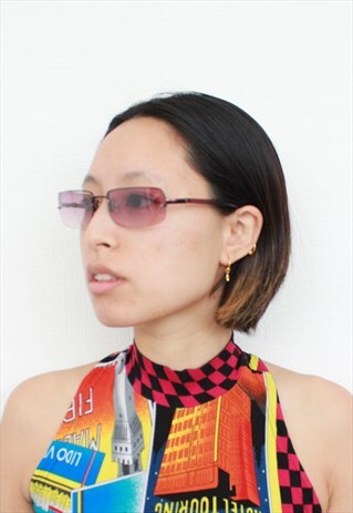 VINTAGE Y2K JLO STYLE PURPLE SUNGLASSES