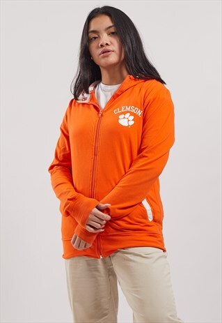 VINTAGE CLEMSON ZIP-UP HOODIE
