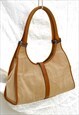VINTAGE RARE GUCCI JACKIE BAG CREAM CANVAS