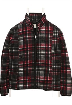 CAMBRIDGE DRY GOODS 90's Full Zip Up Check Fleece Jumper Med