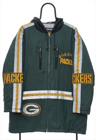 VINTAGE NFL GREEN BAY PACKERS LADIES FIRST GREEN COAT WOMENS